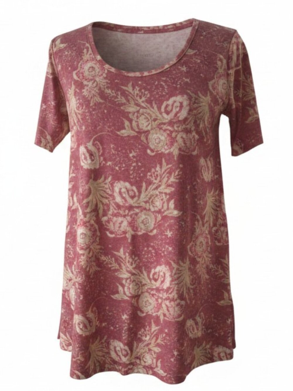 NEW LuLaRoe Womens "Perfect T" T-shirt Flower Design Short Sleeve scoop neck XXS
